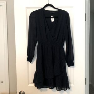 Navy polka dot Banana Republic outlet dress